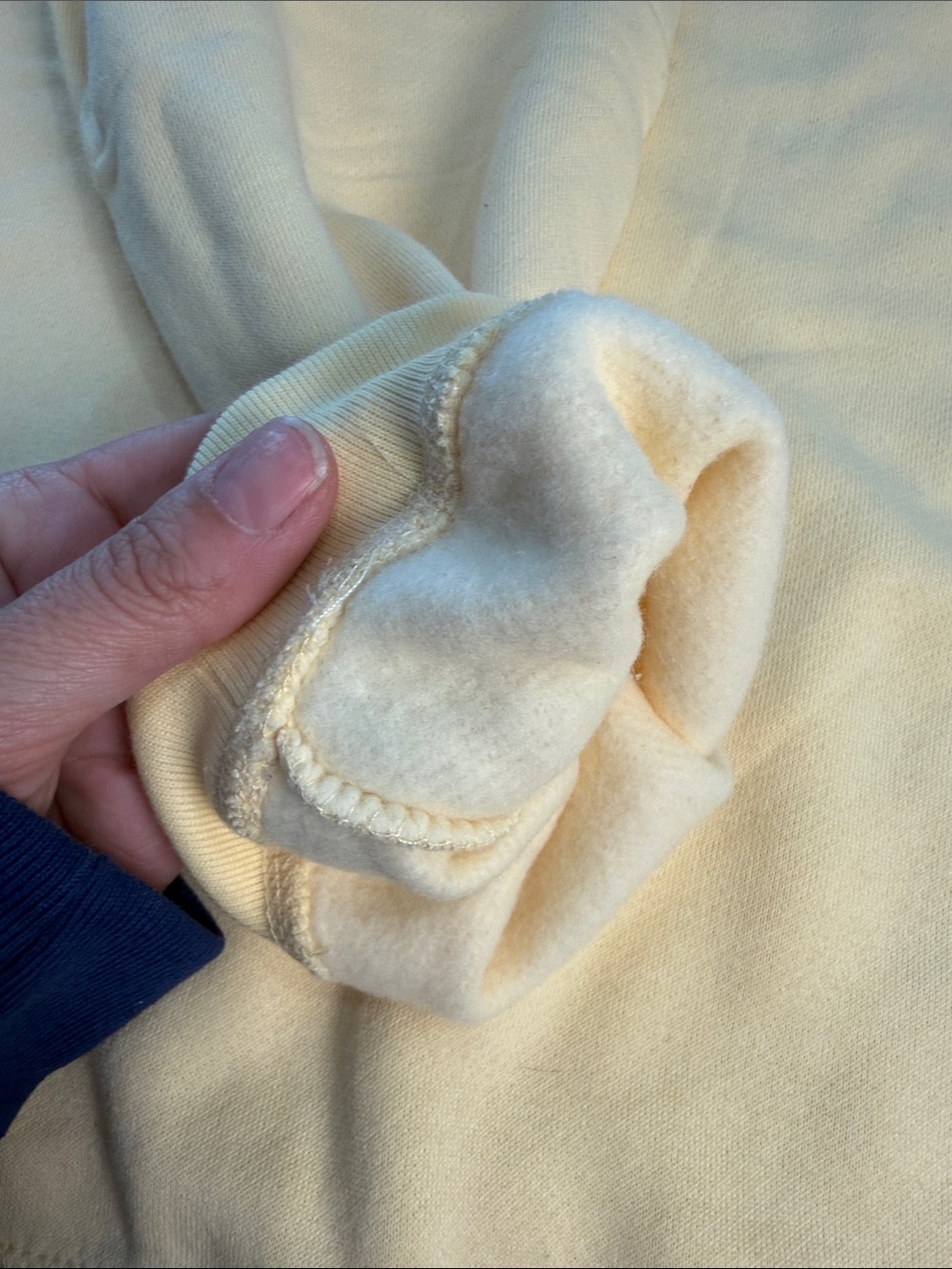 Karen Scott Light Yellow Crewneck Sweatshirt - Picture 3 of 4